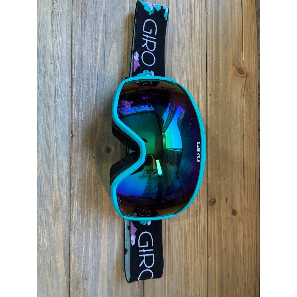 Giro Facet Snow Ski Goggles Zeiss Lens Floral Strap Womens OS Teal